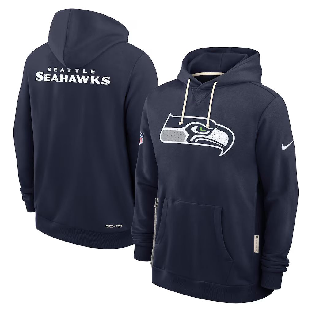 Men 2026 NFL Seattle Seahawks hoodie blue 01->cincinnati bengals->NFL Jersey